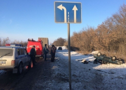 Под Воронежем ВАЗ опрокинулся в кювет: погибла пенсионерка