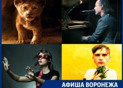 Куда сходить в Воронеже: «Король Лев», Stephen Paul Taylor, музыка в темноте и Джанго