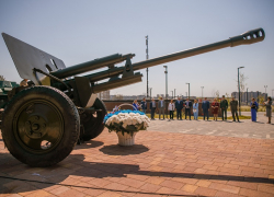 Завершающий элемент военно-патриотической экспозиции появился в нововоронежском сквере 