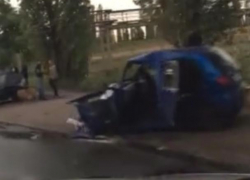 Страшные последствия ДТП с Matiz и BMW сняли в Воронеже