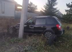 Опубликовано фото последствий пьяной аварии с опорой ЛЭП в Воронежской области