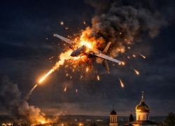 Вражеский беспилотник сбило ночью ПВО в небе над Воронежской областью