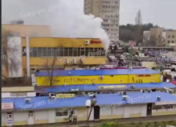 Названа вероятная причина пожара в торговом центре Воронежской области
