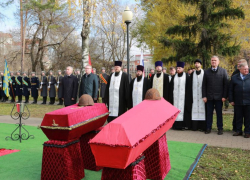 Останки трех фронтовиков, погибших в Великую Отечественную войну, перезахоронили в Воронеже