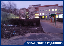 Мусорное бедствие заполонило двор воронежской детской поликлиники
