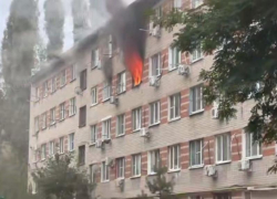 Общежитие загорелось в Советском районе Воронежа