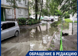 На живучий  бассейн во дворе дома пожаловались воронежцы