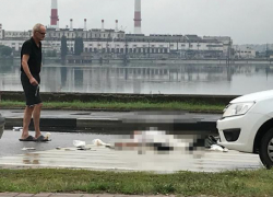 Опубликовано жуткое фото сбитого на зебре пешехода в Воронеже