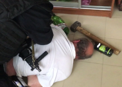 Момент захвата преступников показала полиция в Воронежской области