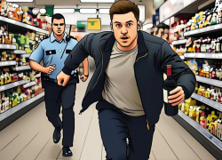 Воронежцу, пустившемуся наутек из магазина с бутылкой коньяка, грозит ой-ой что 