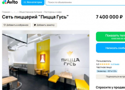 Сеть пиццерий «Пицца Гусь» выставили на продажу почти за 7,5 млн рублей в Воронеже