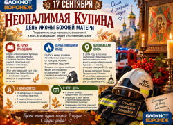 «Неопалимая Купина»: воронежские спасатели встречают свой небесный праздник