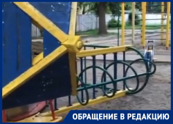 Воронежцев встревожил фальстарт реконструкции детской площадки на Никитинской 