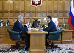 Губернатор Гусев в непростое время встретился с Андреем Марковым 