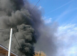 В Воронеже в Коминтерновском районе горел магазин на АЗС 