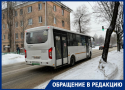 Водителя воронежского автобуса поблагодарили за человечность посреди снежного апокалипсиса 