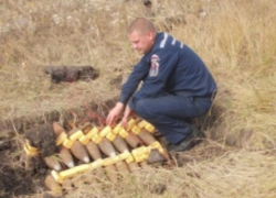 Опасные боеприпасы времени Великой Отечественной войны уничтожили под Воронежем 