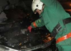 Вторая машина за сутки сгорела под Воронежем