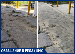 «Не идеально»: смехотворный ремонт остановки наглядно показали в Воронеже  