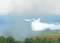 180 тонн воды сбросил самолет-амфибия, чтобы потушить катастрофический пожар в Воронежской области