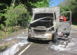В Воронежской области сгорела «Газель»