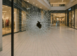  Обломки дрона повредили остекление воронежского ТЦ 