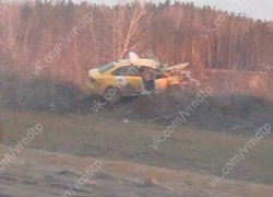 Последствия столкновения «Яндекс.Такси» и «Газели» сняли в Воронеже