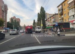 Маршрутка внезапно вспыхнула в Воронеже