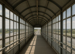 Стартовало строительство надземного пешеходного перехода на трассе М4 «Дон» под Воронежем