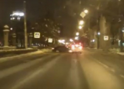 Момент жесткого ДТП в центре Воронежа попал на видео