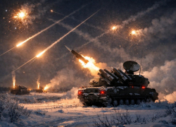 Падение беспилотников вызвало пожар в Воронежской области