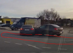 Момент ДТП с заблудившимся москвичом попал на видео в Воронеже