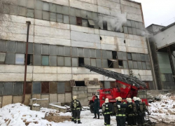 Опубликованы фото с места пожара, поднявшего по тревоге 55 спасателей в Воронеже