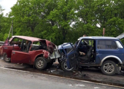 Фото с места лобового ДТП с тремя погибшими показали воронежские полицейские 