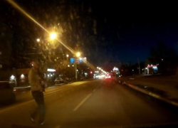 В Воронеже актерская игра "сбитого" пешехода попала на видео