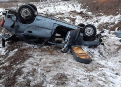 Воронежец погиб после ДТП с перевернутой иномаркой 