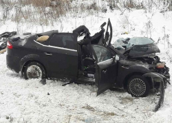 Страшная авария с тремя погибшими под Воронежем попала на видео