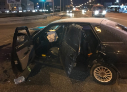 Человек пострадал при пожаре во время ДТП под Воронежем 