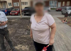 «Дырки сделаю в голове»: буйная леди вырвала саженцы и набросилась на парня в Воронеже