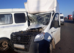 Пассажиры микроавтобуса пострадали в ДТП с двумя «Газелями» на трассе М-4 «Дон»