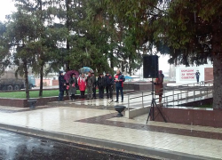 Митинг «Единой России» о событиях Октябрьской революции собрал в Борисоглебске 9 человек