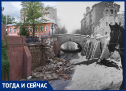 Как обрушилась часть моста, который строили для преодоления Волчьей ямы в Воронеже