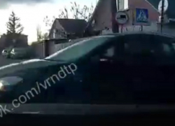 Момент беспечного ДТП сняли от первого лица в Воронеже 