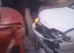 Семь машин столкнулись у областной больницы в Воронеже