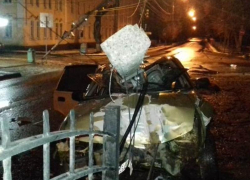  Полицейские показали, что стало с Nexia после четырехкратного ДТП в Воронеже 