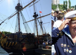 На День ВМФ в Воронеже состоялся парад моряков и открытие линкора «Гото Предестинация»