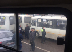 Массовое ДТП с тремя маршрутками сняли в Воронеже