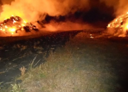 В Воронежской области по неизвестной причине сгорело 200 тонн сена 