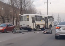 Пазик сбил пожилого велосипедиста в Воронеже