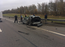 Пассажир «Лады» погиб в чудовищном ДТП с двумя грузовиками под Воронежем 